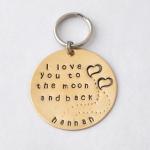 Gift Key Chain- I Love You To The Moon And Back..