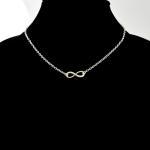 Silver Infinity Necklace, Everyday Necklace,..