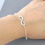 Silver Infinity Bracelet, Everyday Jewelry,..