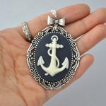 Anchor Necklace, Nautical Necklace, Bow Necklace,..