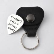 Guitar Pick with case, Hand Stamped Personalized Guitar Pick with case, custom Guitar Pick, father's day gifts, gift for dad, Graduation by ZADOO