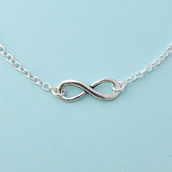Silver Infinity Necklace, Everyday Necklace, Infinity Jewelry, Everlasting Lover, Enternity, Gift For Bff